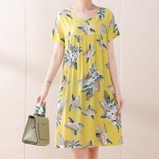 에이홉 여성용 대형 사이즈 잠옷 원피스