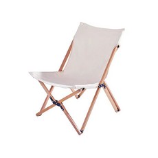 風格木質露營椅, 白色, 1個