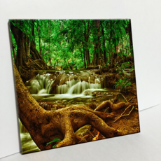 HTP 瓷磚 C483 森林中的小瀑布, 燒製瓷磚, 1個