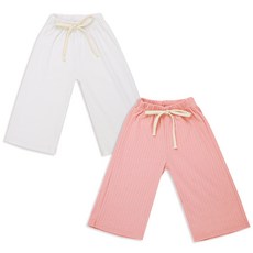 兒童羅紋寬褲 2件組