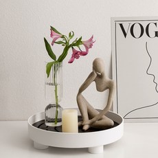 Blue Sun圓形多功能瀝水盤托盤, 黑色的