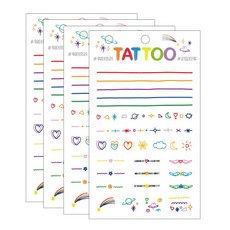 Petit 迷你紋身貼紙 TS005, 手指裝飾, 4個