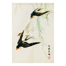 Vinterior 鳥與風景 含桿隔間簾, 01