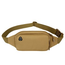 男女通用運動腰包, 14 牛津布卡其色