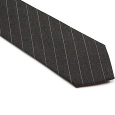 C.O.B Trendsetter 高級西裝條紋領帶 深灰色 142 x 6 公分