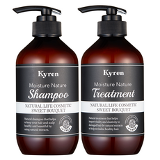 KYREN 甜蜜花香保濕洗髮乳+護髮素, 1組