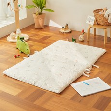 essian Modez孩童用棉質絎縫午睡薄墊, 恐龍款