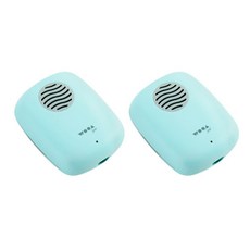 우아쥬르 UVC LED 휴대용 건조 칫솔살균기 2p, STB-021, 오팔 민트