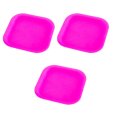 오늘도양 플라스틱 모종 화분받침 3p, 핑크