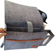 젤루뚝 캠핑파우치 수납함, 포레스트회색, 1단