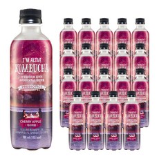 아임얼라이브콤부차 프리바이오틱스 체리애플, 360ml, 20개