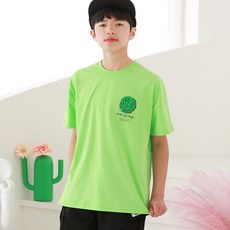 제이키드주니어 아동용 통기성 네온 반팔 티셔츠