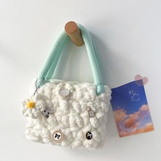 克萊爾 棉花糖雲朵包 成品 + 配件隨機出貨, 04 綠色, 1套