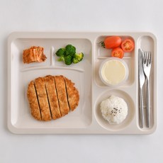 LOHJA 美耐皿方形餐盤 710 2入, 淺米色