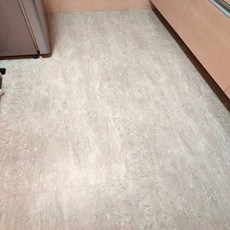 DIY石紋自黏塑膠地板 水泥紋PVC地磚 TW25216片 1坪, 灰黃水磨石色, 1箱