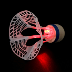 세잎클로버 방풍야광 베드민턴공, 레드, 3개