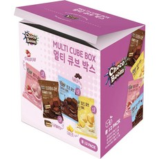 方形餅 巧克力口味 60g 3入+草莓口味 60g 3入+起司口味 60g 3入+提拉米蘇口味 60g 3入, 1盒