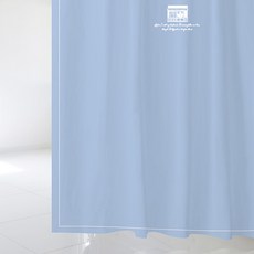 Designspool Love Message 浴簾 05 L 1800 x 1880 mm + 塑料掛鉤 + 白色窗簾桿套組, 1套