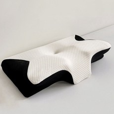 Mong-slip 頂級 3D 記憶棉機能頸椎枕, 1個, 白色