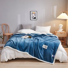 Share Mall 素色簡約牛奶超細纖維刷毛LOVE毛毯