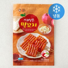 추억의국민학교떡볶이 사과넣은 떡꼬치 (냉동), 330g, 1개