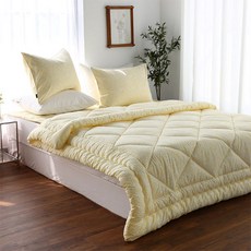 韓國 amante Rainy Blue 半微米纖維車縫被, 黃色