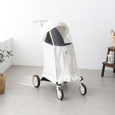 MOMNEST 嬰幼兒C型Able Egg Y-up With Plus Trike防風四季車罩, 1個, 奶油色