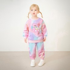 mollimelli 童款Sugar Bear扎染長袖衣褲套裝