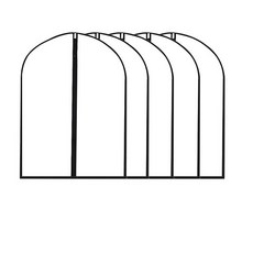 防水透明衣服防塵套 L號 60*100cm, 5件, 1個