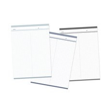 Panda Mong B5雙面都市方格筆記本墊 50張 3種組, 神秘藍、午夜藍、灰黑色, 1套