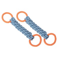 Wavy Days 狗狗繩索拔河玩具, 2個, 藍色