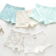 女童款插圖四角內褲 5件組 G319