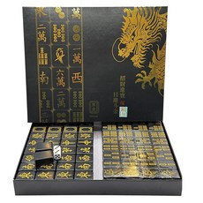 達薩摩 中國傳統高級黑金麻將 30mm, 1組, 黑金