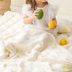 롤베이비 유아용 샤베트 인견 이불, 파인애플 썸머