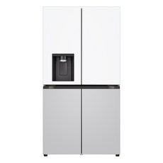 LG전자 디오스 오브제컬렉션 STEM 얼음정수 메탈 820L 4도어 냉장고 방문설치, J825MHR042