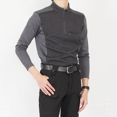 MINEFLOW 男士登山撞色半拉鍊T恤 RM717