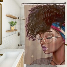 線條素描浴簾 TYPE 02 165 x 180 cm, 1個