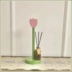 漂亮原木廚房紙巾架 紙巾座 立式支架, 1個, 鬱金香