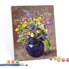 I LOVE PAINTING DIY繪畫組 40*50cm, 活潑的花瓶款, 1組