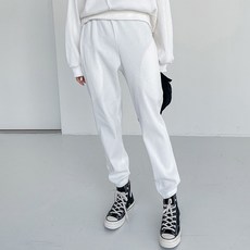 女款日常羅紋束口運動褲