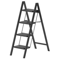 Elephant Living 家用折疊梯 A11 4層 黑色, 1個