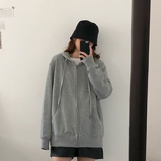 루나글램 임산부 베이직 후드 집업 sgx343