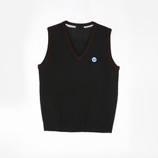 勃根地線條校服背心