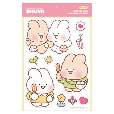 벨르아망 슈야토야 차량용 리무벌 데코 스티커, 러블리데이즈, 1개