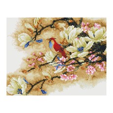 I LOVE PAINTING DIY 珠寶十字繡招財鳥 50 x 40cm, 混色, 1個