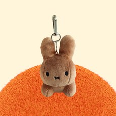 Miffy Bruna Family兔子玩偶吊飾, 10cm, 棕色, 1個