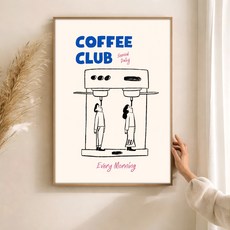 퍼니즈 홈 카페 포스터 모닝 클럽