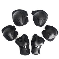 LARGO 孩童腳踏車護膝護碗組, 黑色