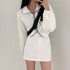 ViVEMO Selina雙線外套+短裙套裝 11538