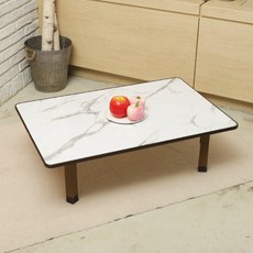 초빈 직사각 하이그로시 다용도 상, 대리석